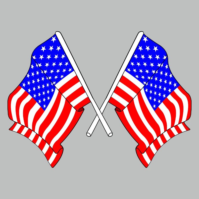 Deux drapeaux des États-Unis