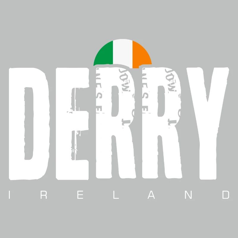 Derry Ireland Distressed Wordmark