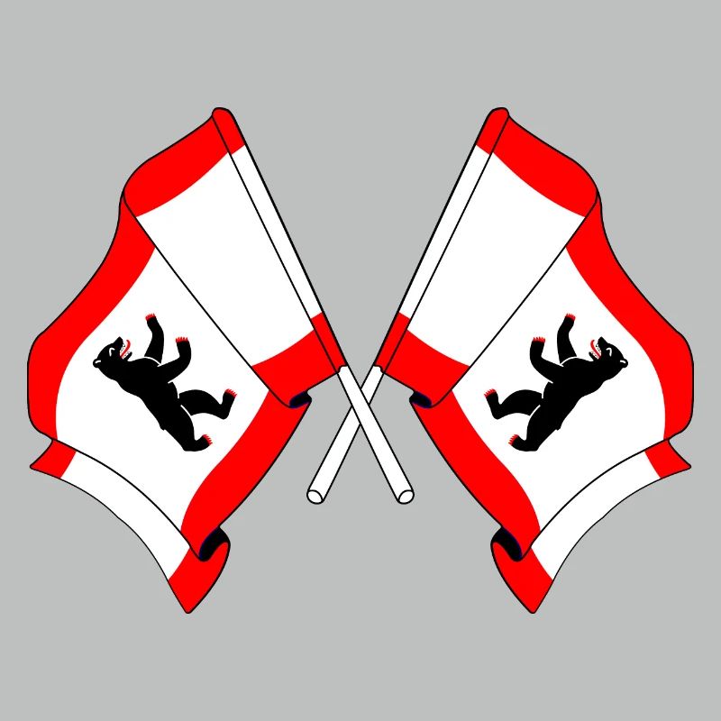 Deux drapeaux Berlin