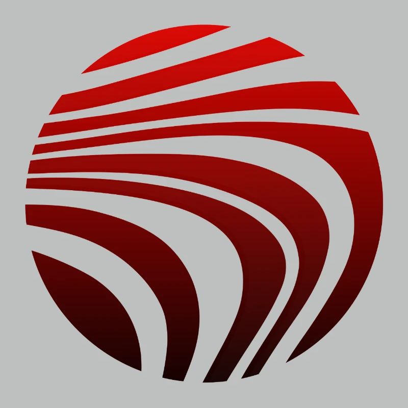 Psychedelisch Patroon Rood Zwart Gradiënt