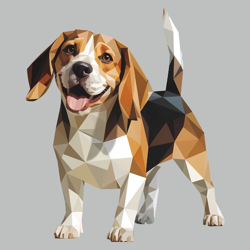 Beagle - Cool Low Poly Logo