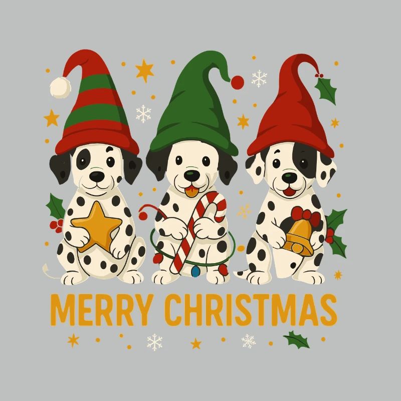 Süßes Dalmatiner Weihnachtsdesign