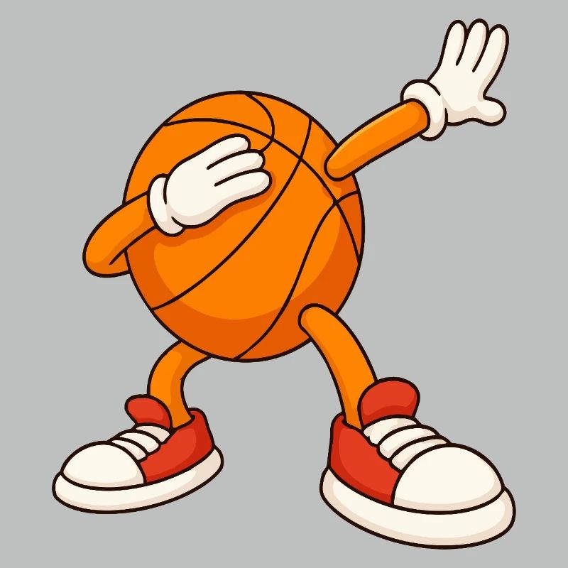 Basketball-Maskottchen-Deckgesicht
