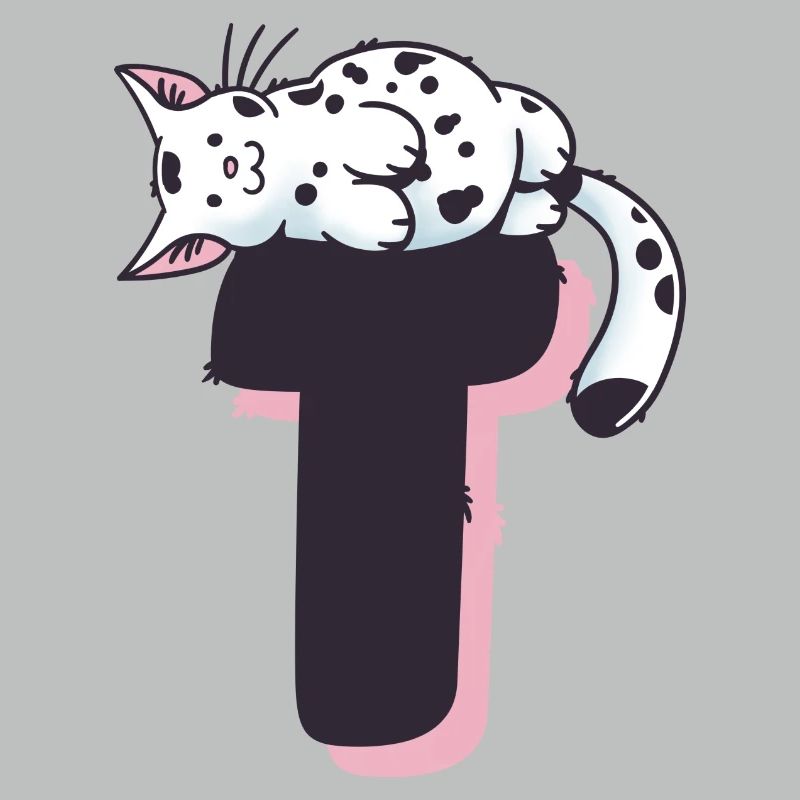 Katze Buchstabe T