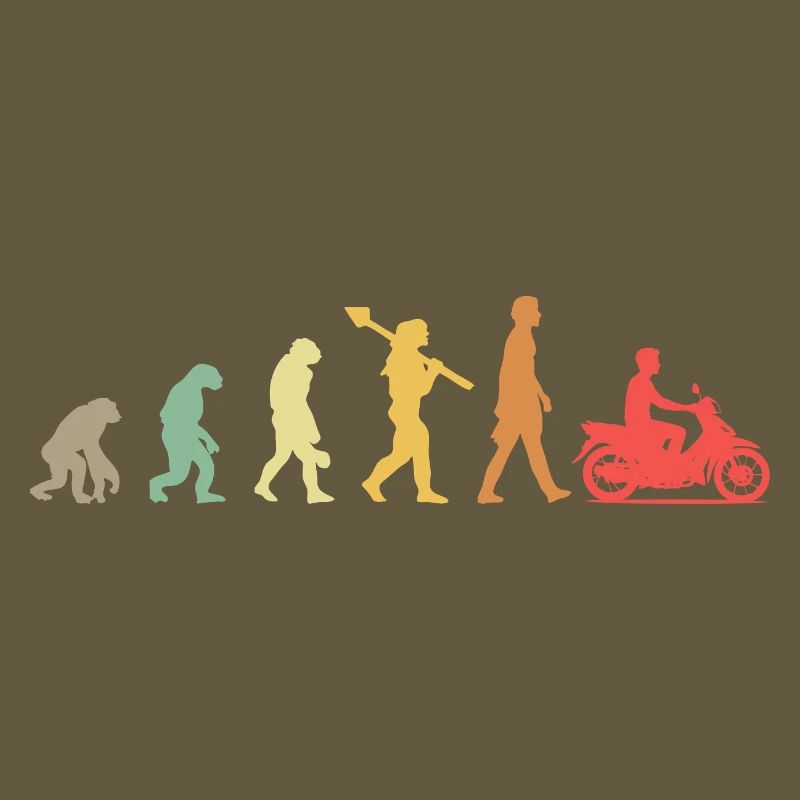  Evolution Moped Mofafahrer