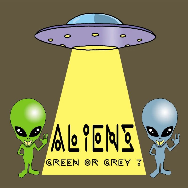 Grün oder grau außerirdisch?