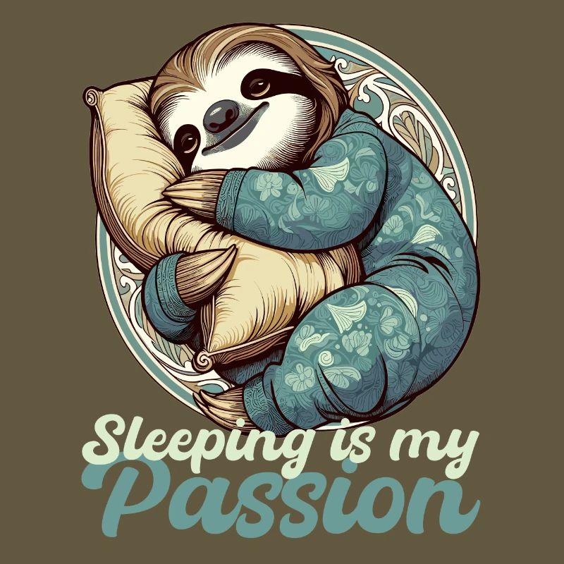 Sloth Sleeping Passion Gift