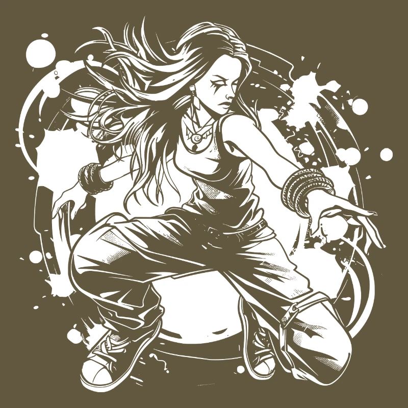 Breakdancer Mädchen