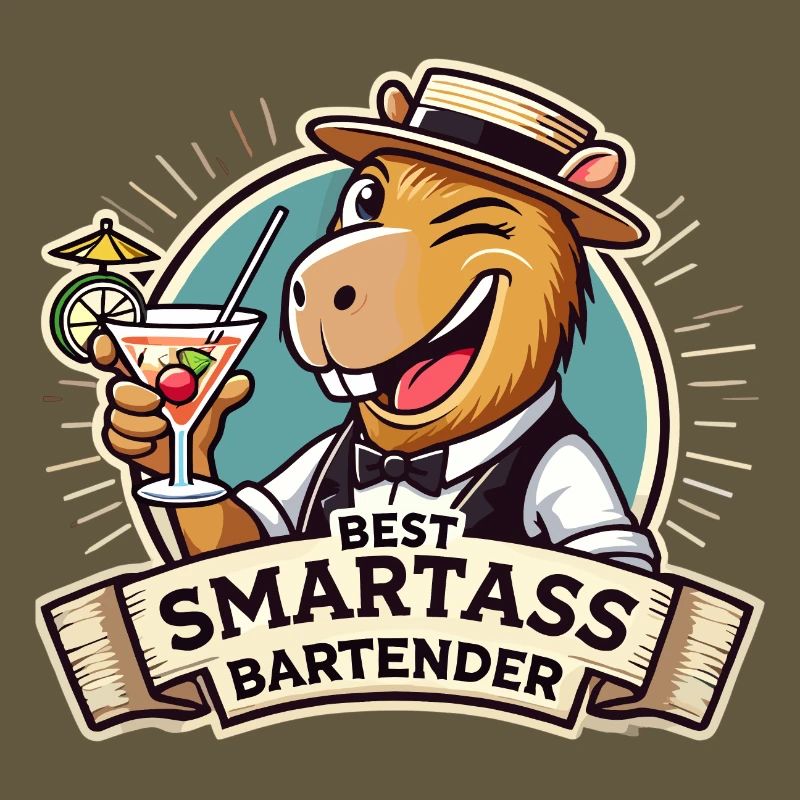 Bartender Bartender Capybara Capy Gift