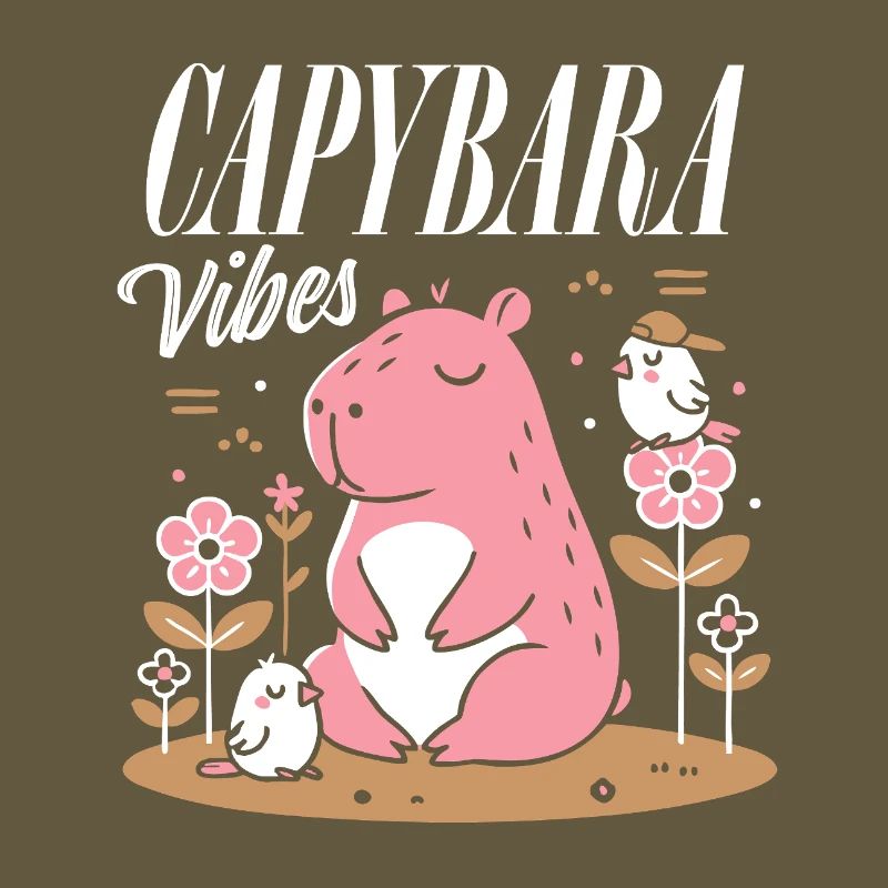 Entspannte Capybara-Vibes
