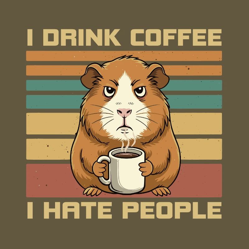 Grumpy Guinea Pig Coffee Quote
