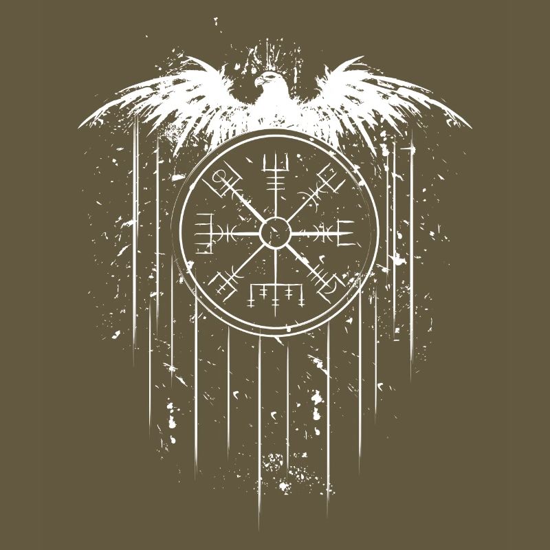 Vegvisir Runic Compass - Eagle Celts Vikings