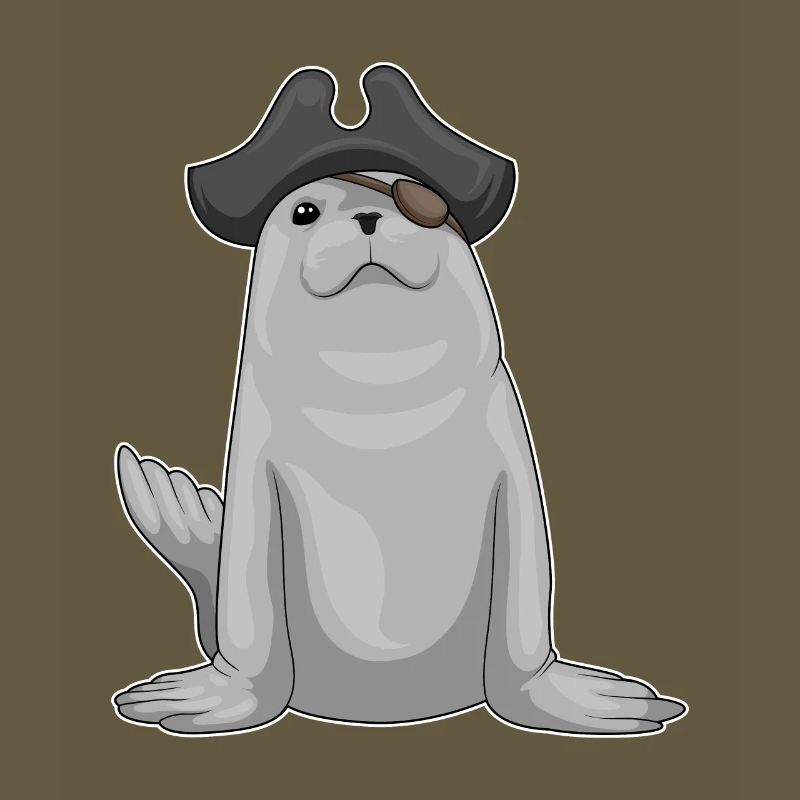 Patch œil de pirate de phoque