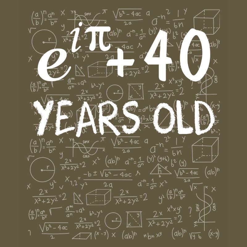 39th Birthday 39 Years Euler Identity Math Gift