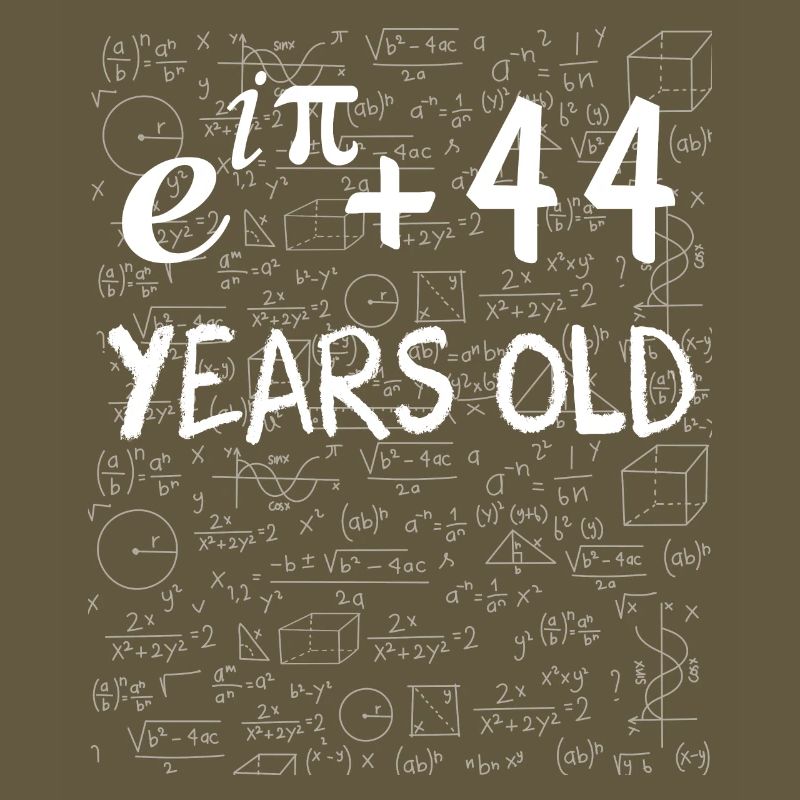 43rd Birthday 43 Years Euler Identity Math Gift
