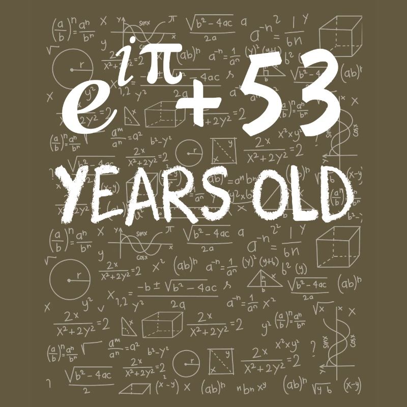 52nd Birthday 52 Years Euler Identity Math Gift