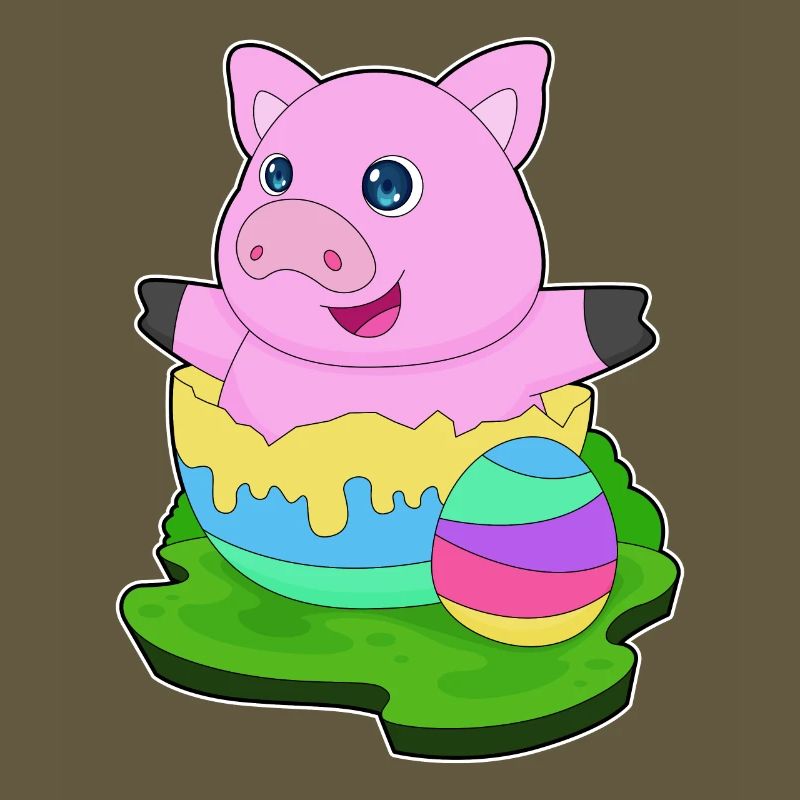 Pig Easter Easter Egg