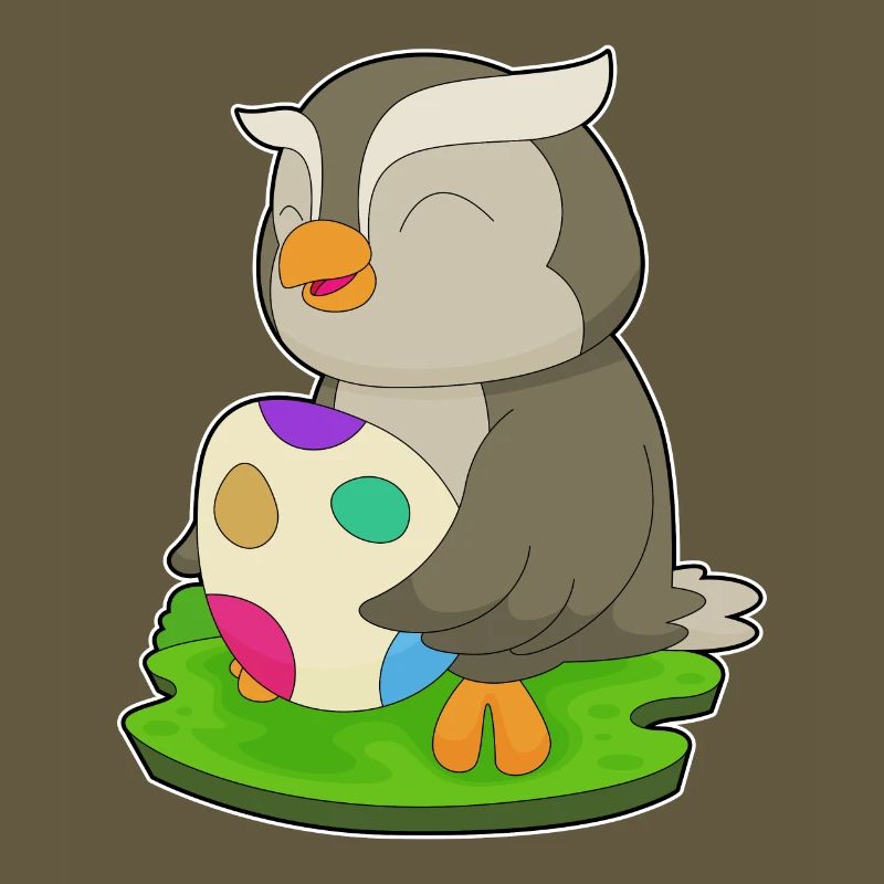 Owl Easter Easter Egg