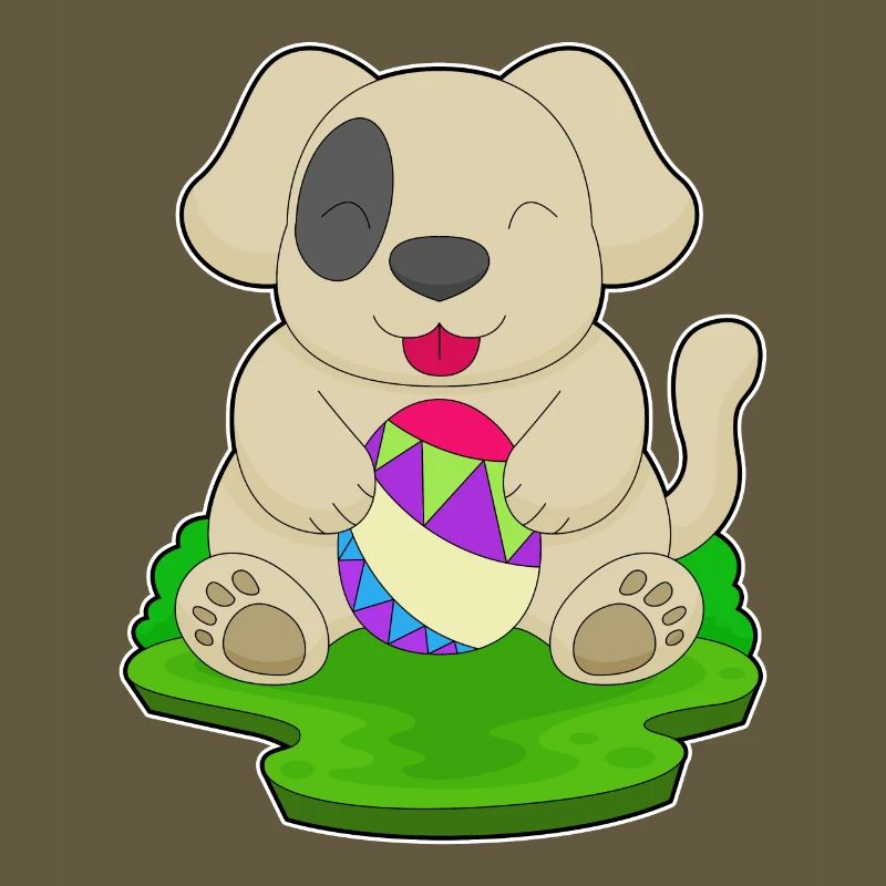 Dog Easter Easter Egg