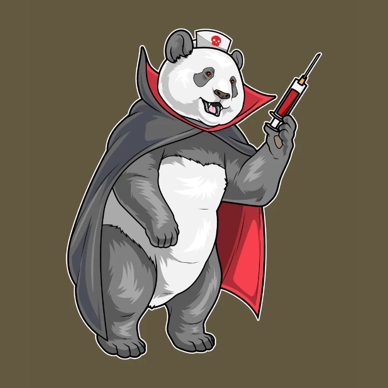 Infirmière panda d’Halloween