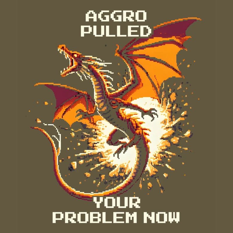 Aggro pulled – your problem | Dragon Pixel Art