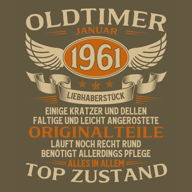 65. Geburtstag Geschenk Oldtimer Januar 1961