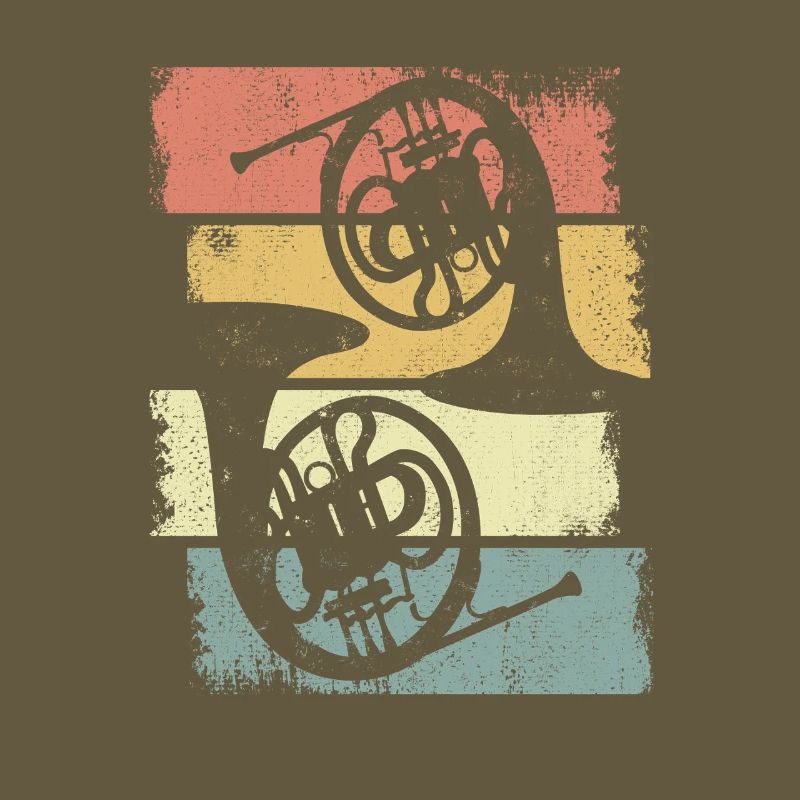 French Horns Drawing