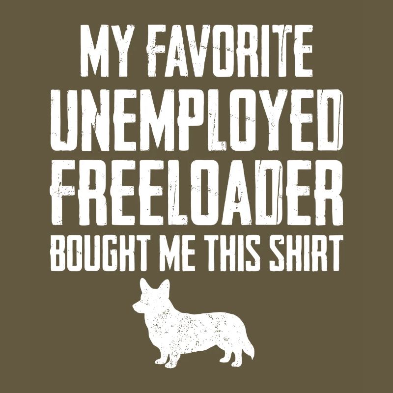 Funny Corgi Freeloader