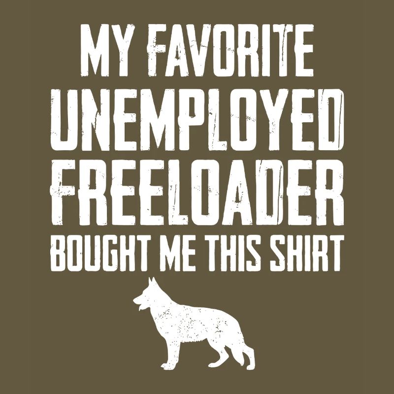 Funny German Shepherd Freeloader