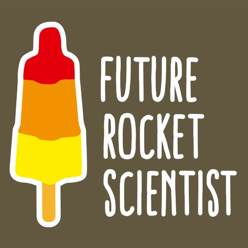 Future rocket scientist Eis Abschluss Rakete