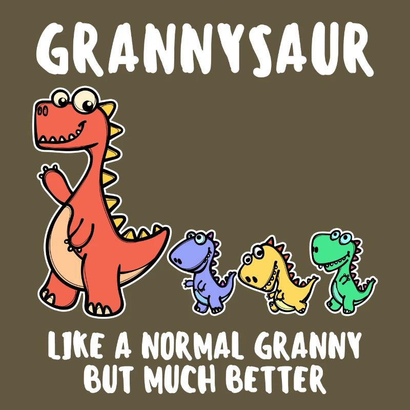 Oma Cool Statement Großmutter Dinosaurier