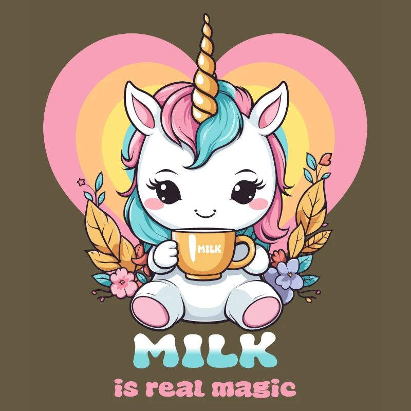 Süßes Milch Einhorn