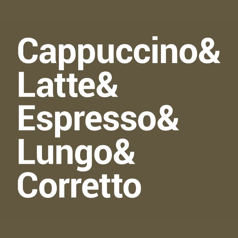 Conception de typographie de style café