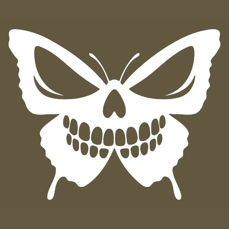 Conception complexe de crâne de papillon