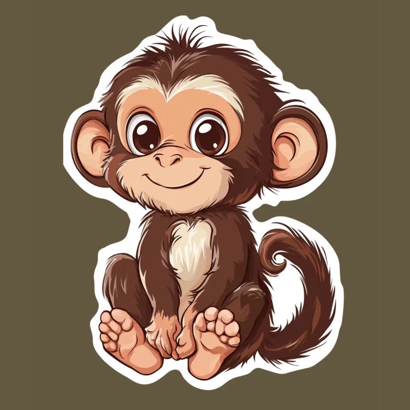 Monkey Cute Monkey Gift for Monkey Fans