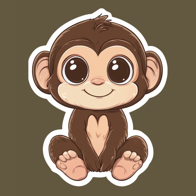 Monkey Cute Monkey Gift for Monkey Fans