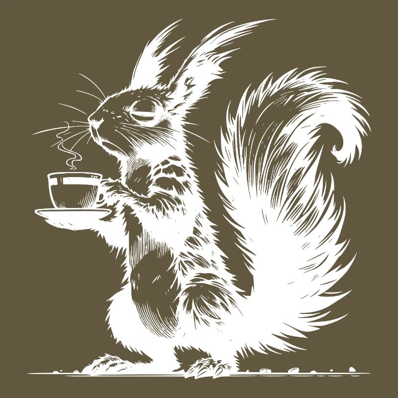 Small Squirrel, Big Cup Squirrel Caffeine