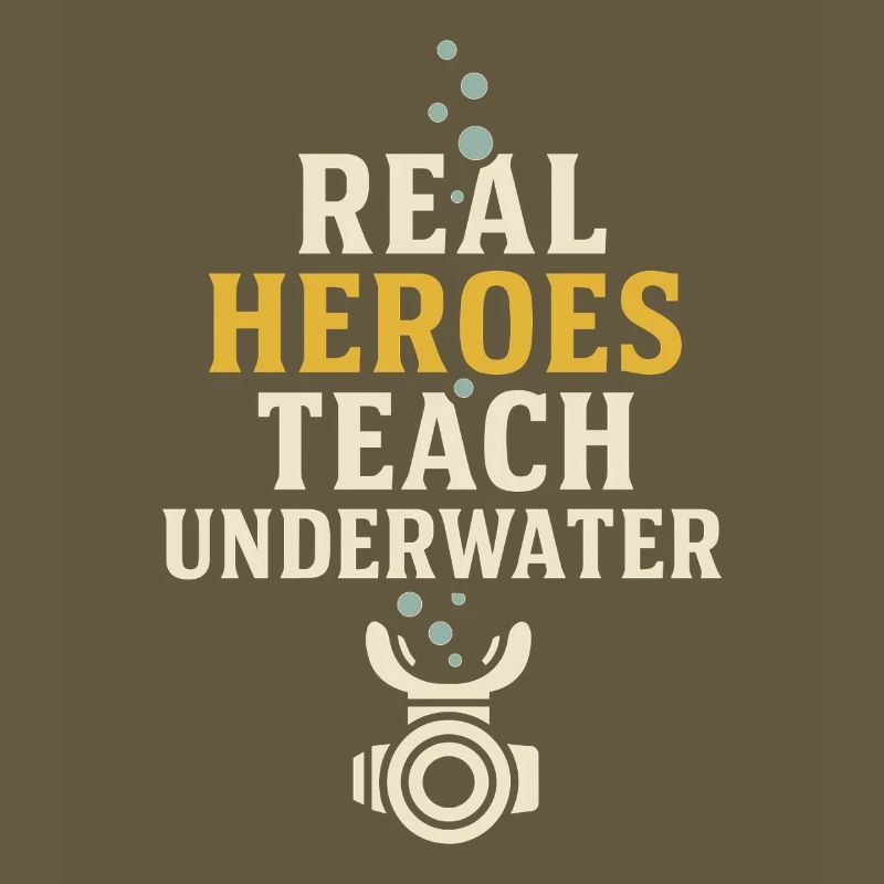 Scuba Instructor Dive Crew Pride Teaching