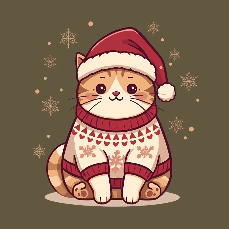 Conception de pull de Noël confortable pour chat