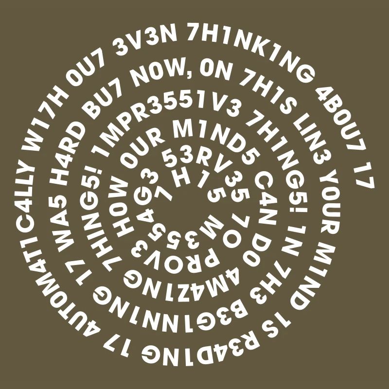 Leetspeak Spirale – Nerd Code 1337 Geek Design