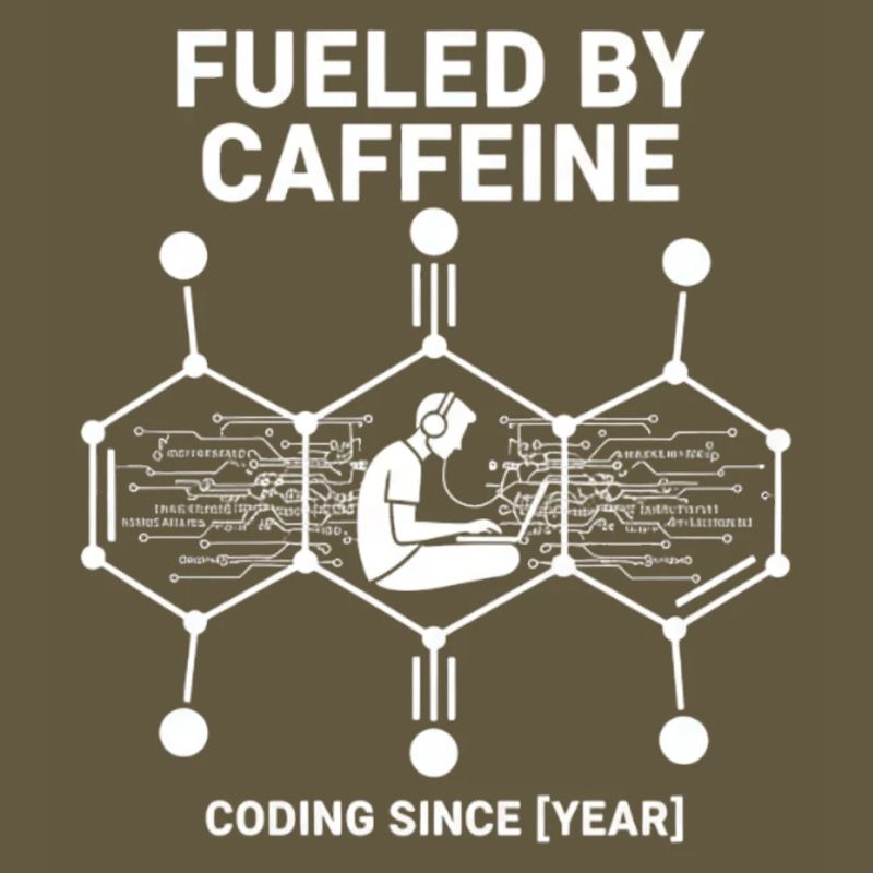 Fueled by Caffeine Coding Shirt | Programmierer