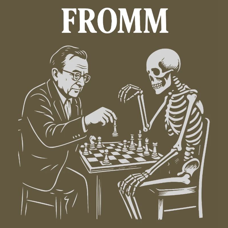 Noir Chess: Erich Fromm psychoanalysis vs Skeleton