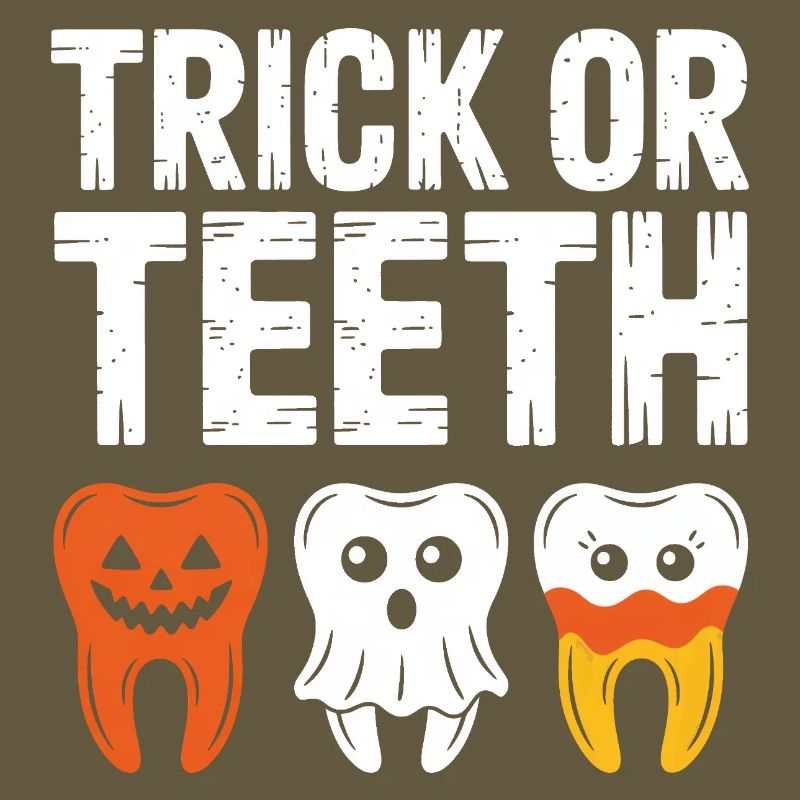 Trick oder Teeth Halloween-T-Shirt