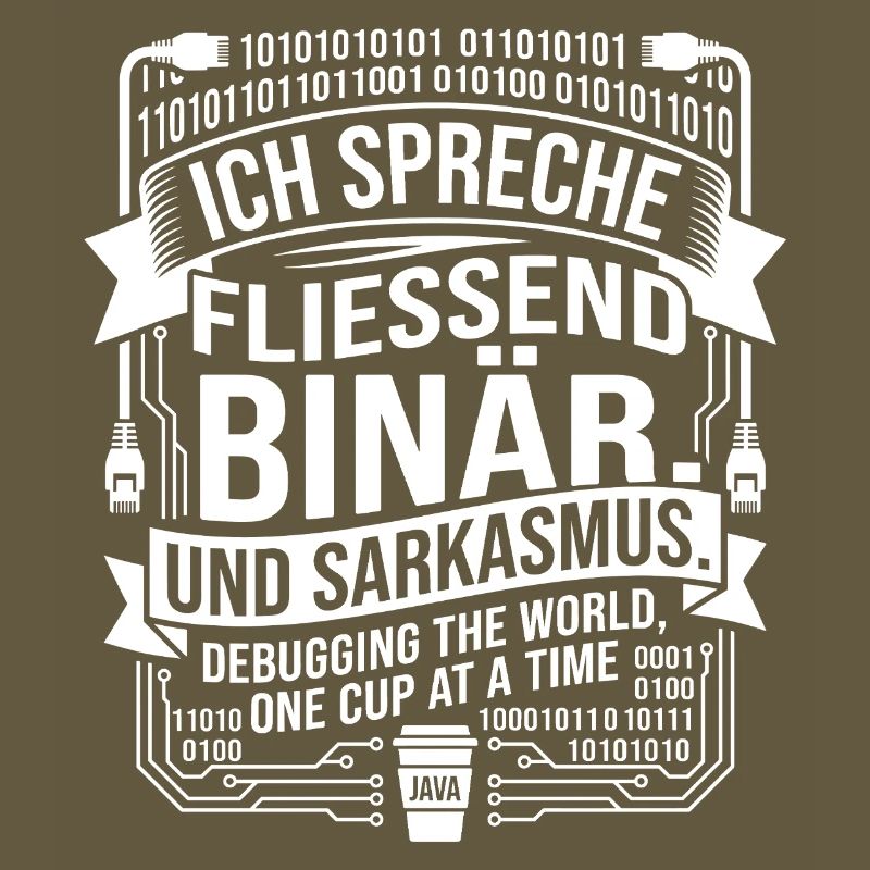 Coding Binärer Kaffee Sarkasmus