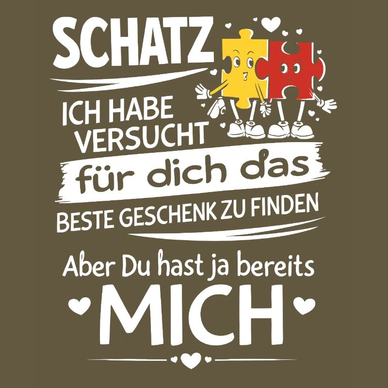 Schatz Geschenk Spruch Puzzleherz