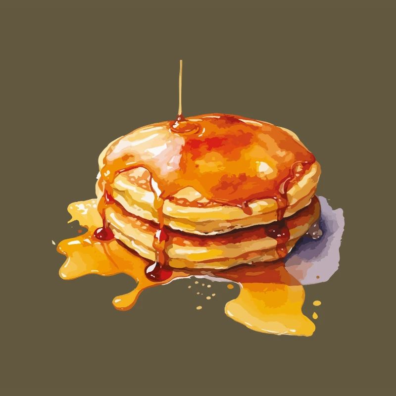 Syrup Pancake Stack