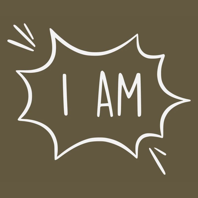 I Am: Powerful Comic Speech Bubble