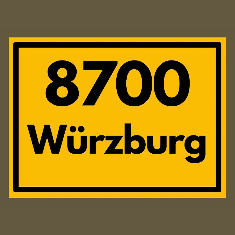 OLD POSTCODE POSTCODE RETRO 8700 WÜRZBURG FRANKEN