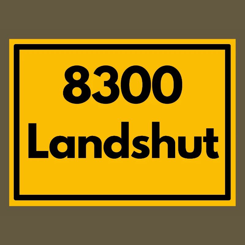 OLD POSTCODE POSTCODE RETRO 8300 LANDSHUT BAVARIA