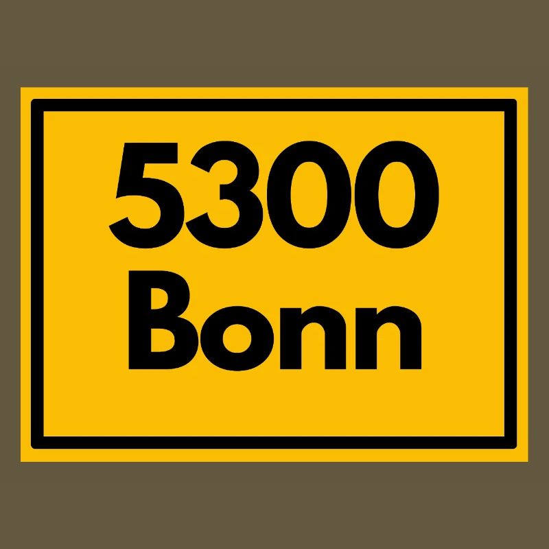 OLD POSTCODE POSTCODE RETRO 5300 BONN - RHEIN SIEG